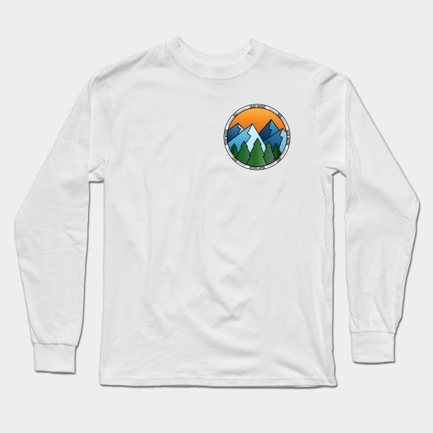 Enjoy Nature ‘Round Long Sleeve T-Shirt by NOIZ_ART